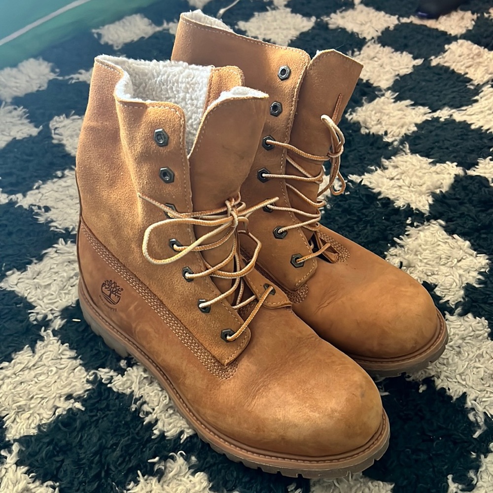 Timberland boots fur-lined fleece
